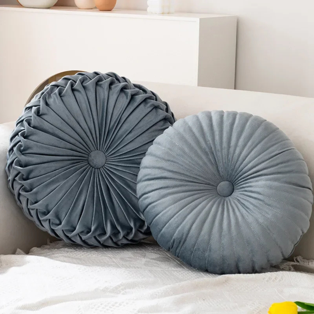 Fluffy Cream Polyester Decorative Cushion for Living Room or Bedroom – view 2