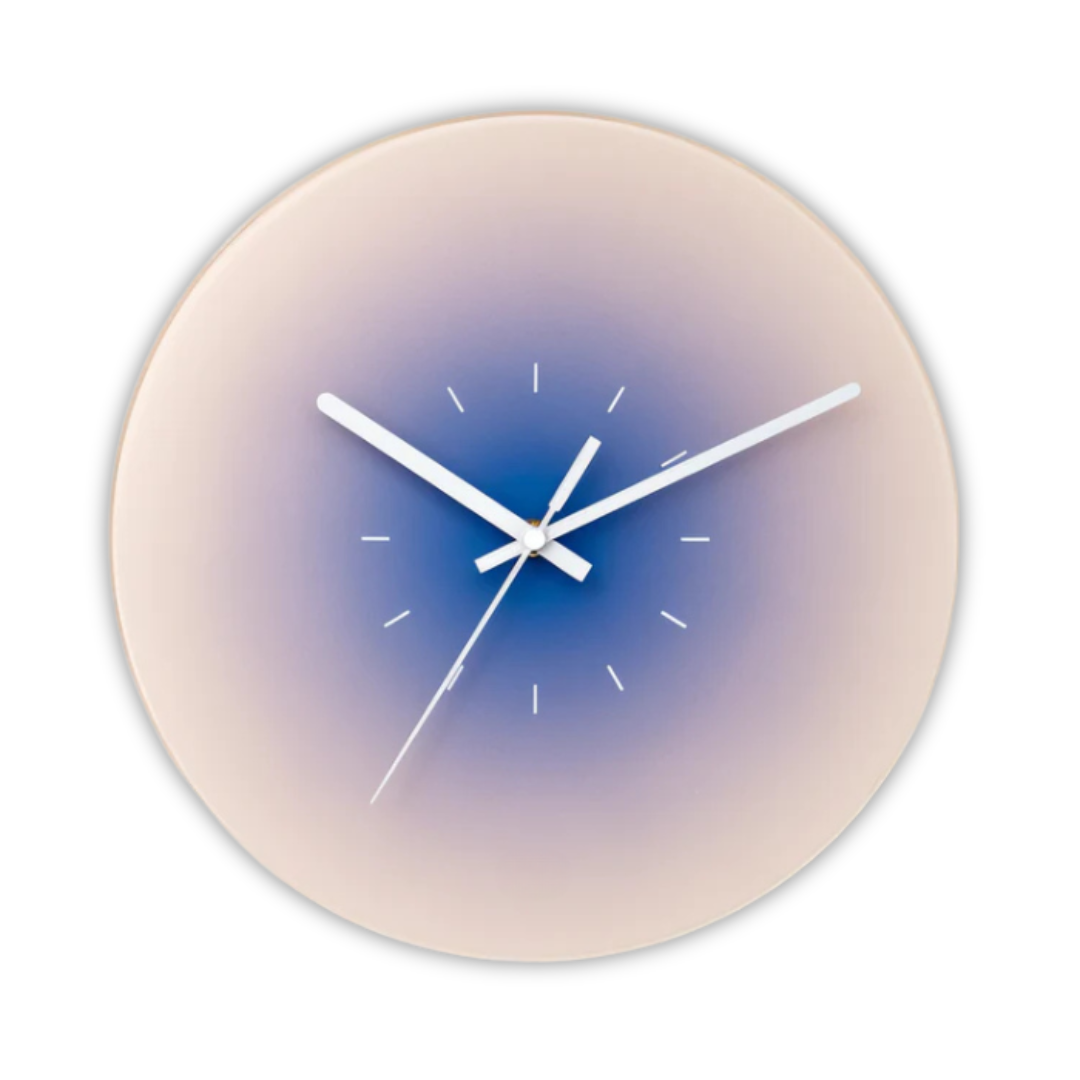 Glass Wall Clock – 30 cm, Modern Design for Living Room or Bedroom – view 5