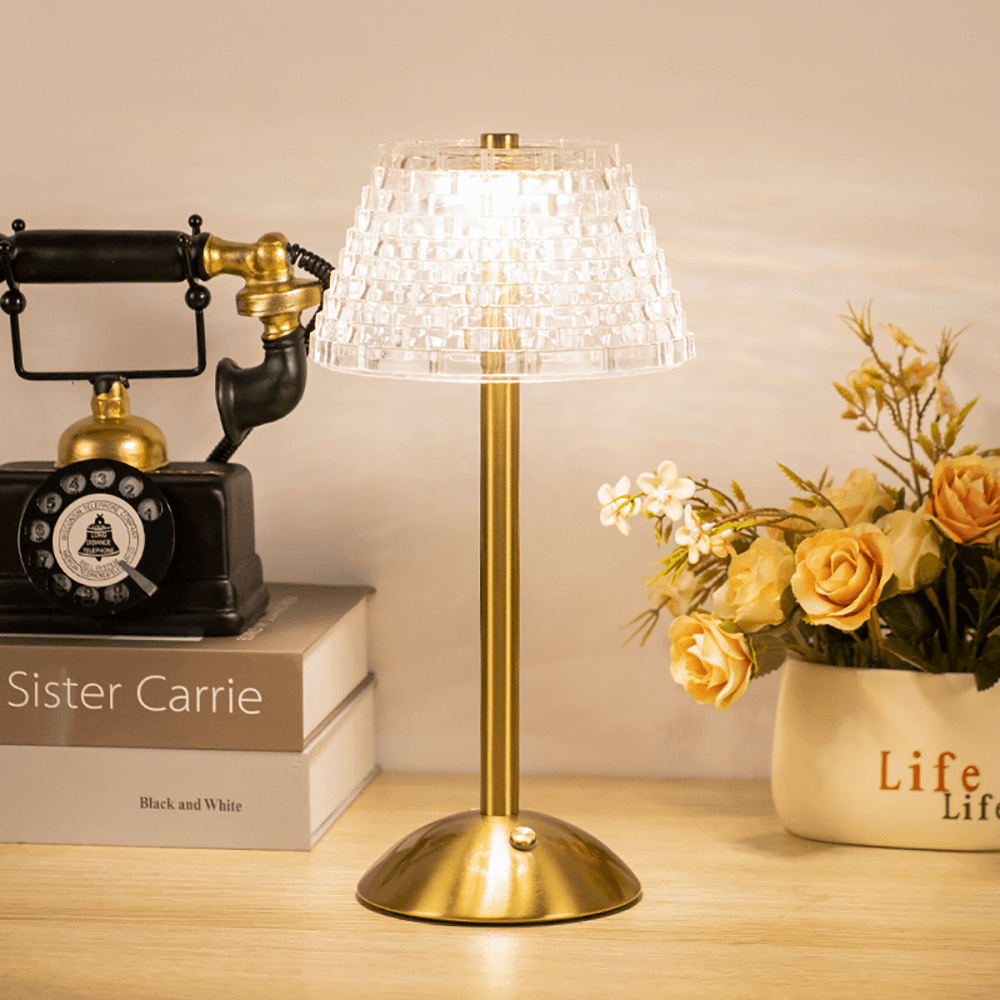 Trådlampe – Vintage Design med Genopladelig LED og Touchbetjening til Stue eller Soveværelse – view 7