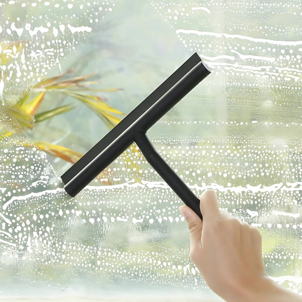 Modern Window and Mirror Cleaner with Slim Black Handle - view 4