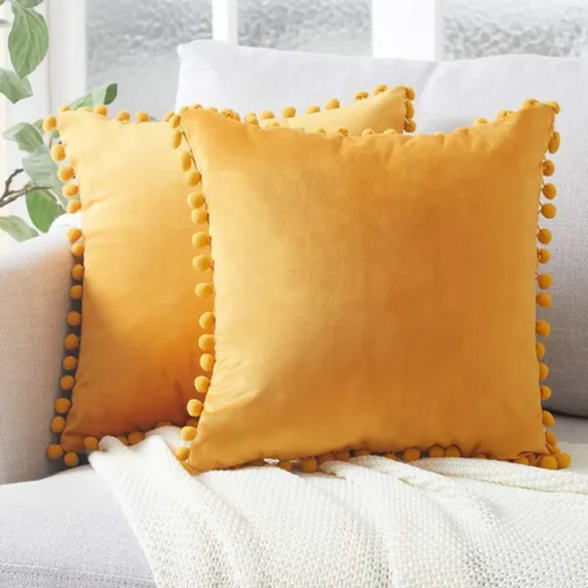 Beige Decorative Cushion - Scandinavian Style for Sofa or Bench - view 2