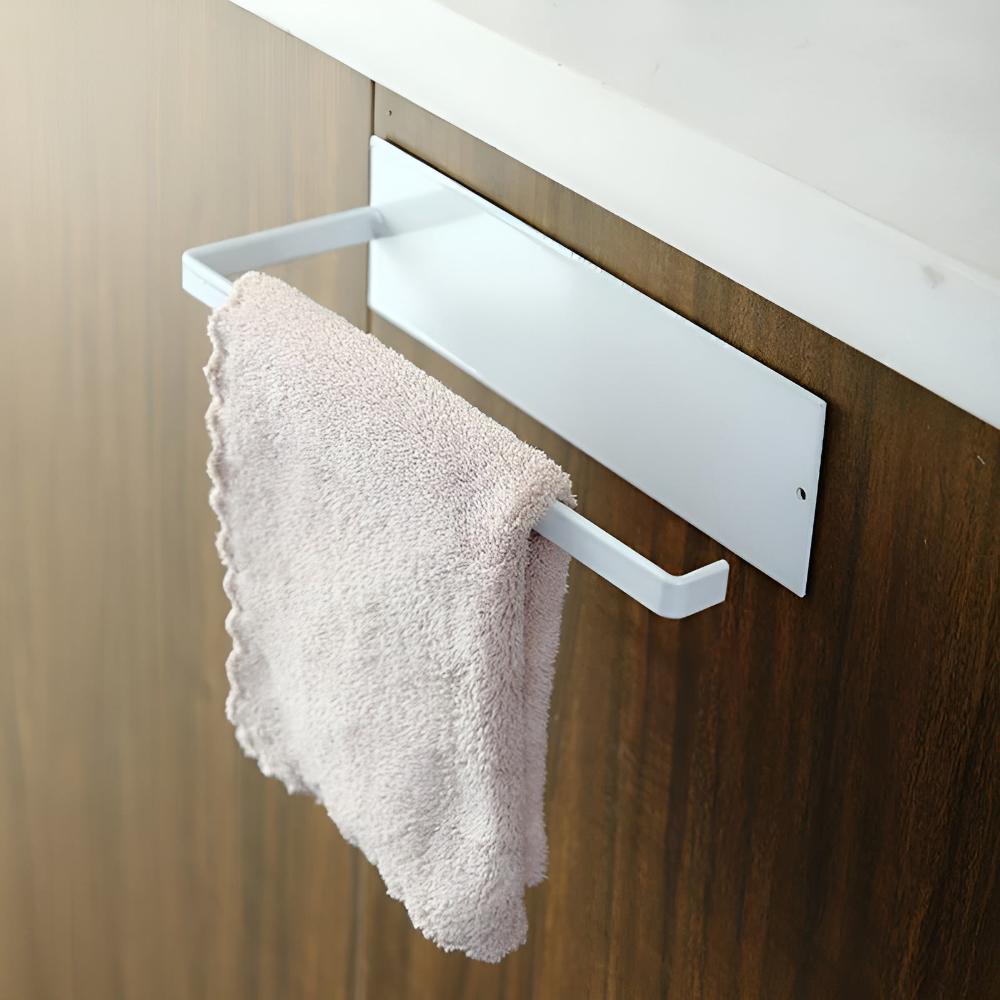 Adhesive Black Paper Towel Holder for Kitchen and Bathroom - view 5