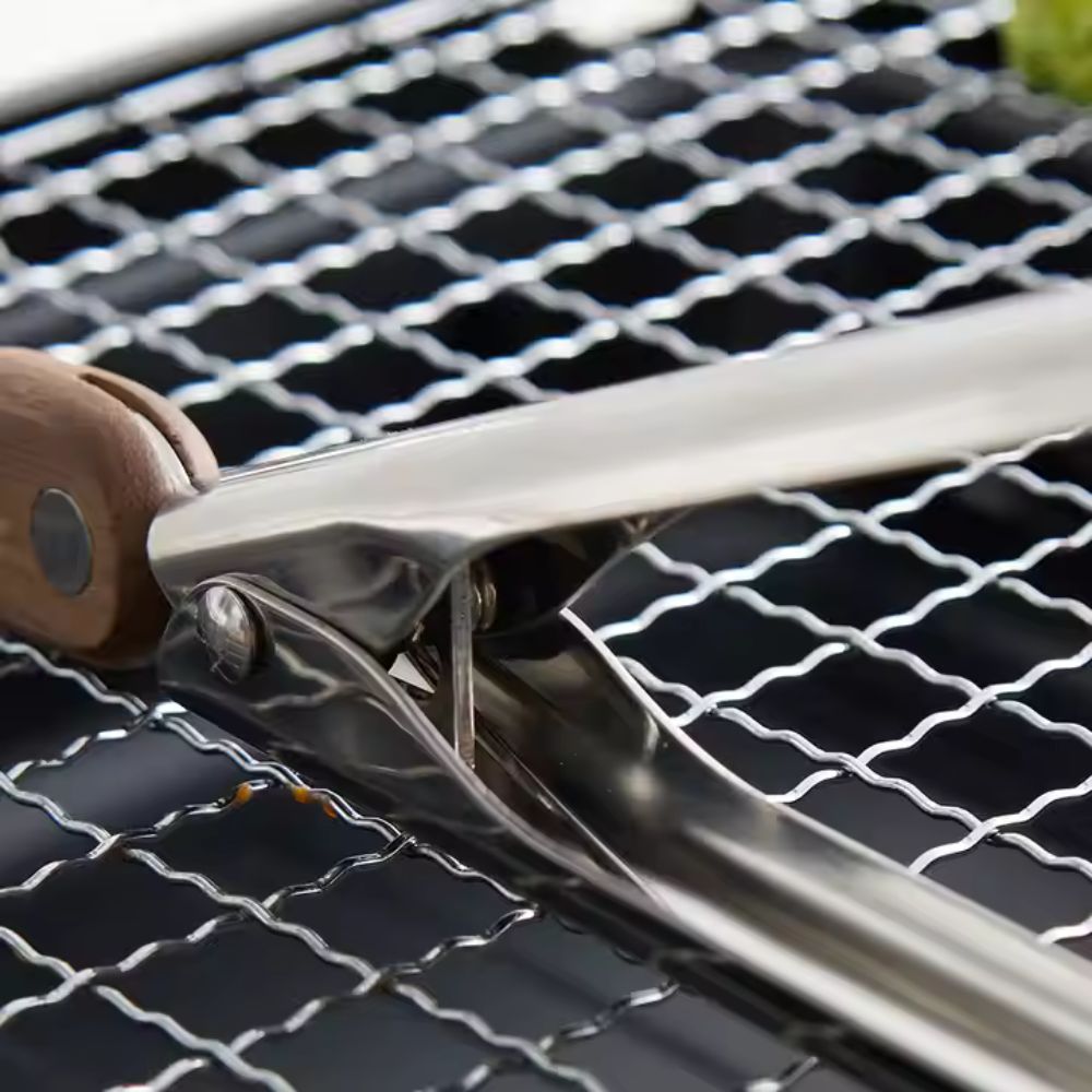 Kitchen Tongs Set with Locking Hinge for Grilling and Serving - view 4