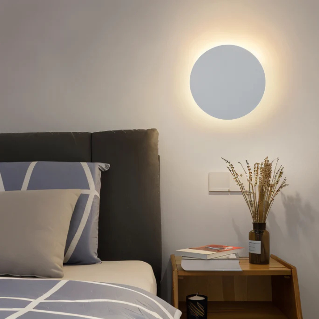 Round LED Wall Lamp in Black, Gold, or White – Modern Lighting - view 4