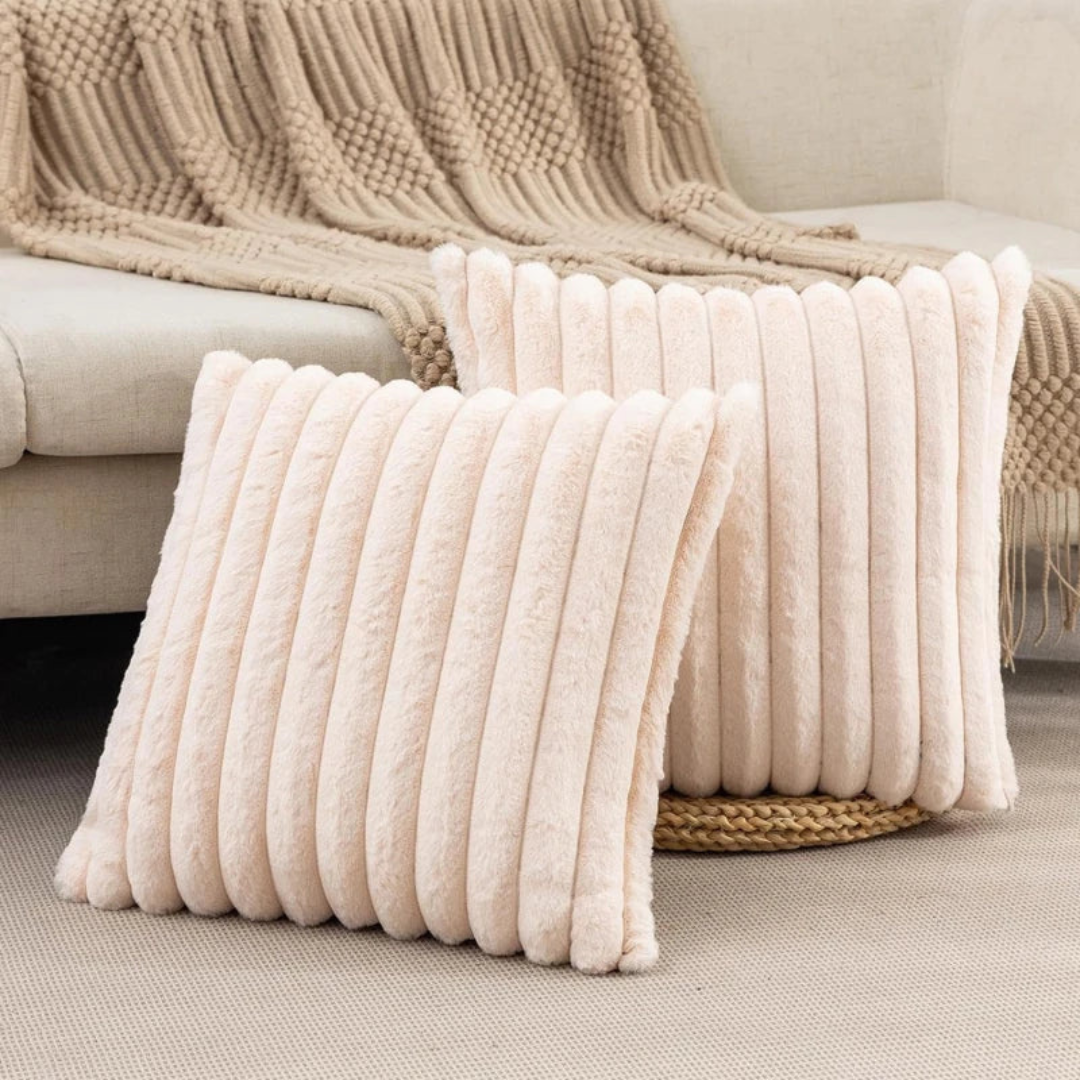 Soft Gray Decorative Cushion - Modern Accent for Living Room - view 4