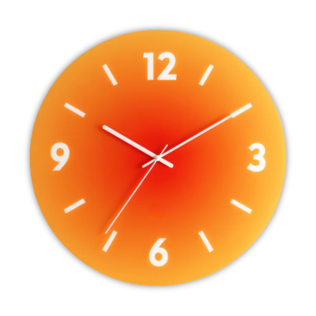 Glass Wall Clock – 30 cm, Modern Design for Living Room or Bedroom – view 6