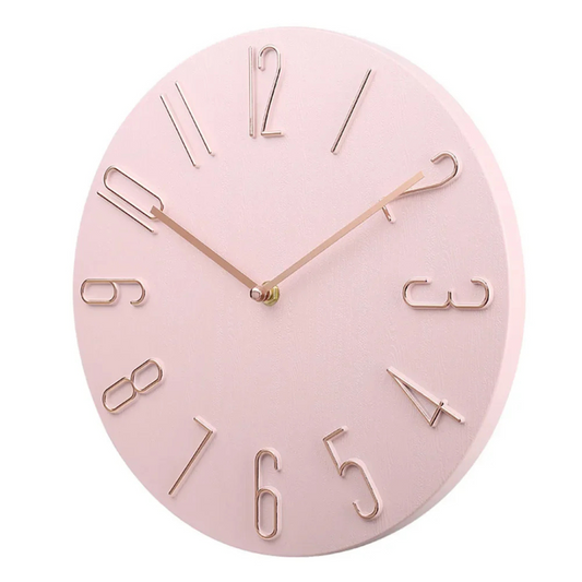 Black and White Modern Wall Clock for Living or Dining Room - view 2