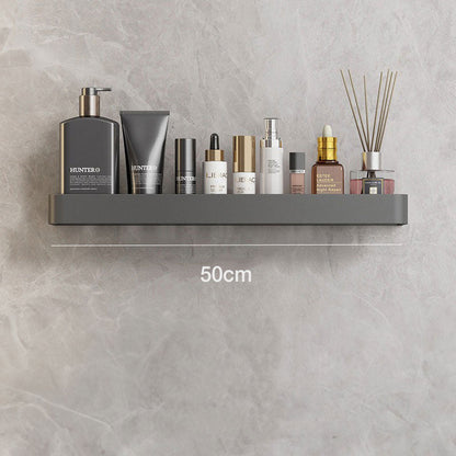 Water-Resistant Bathroom Wall Shelf with Towel Rack - view 3