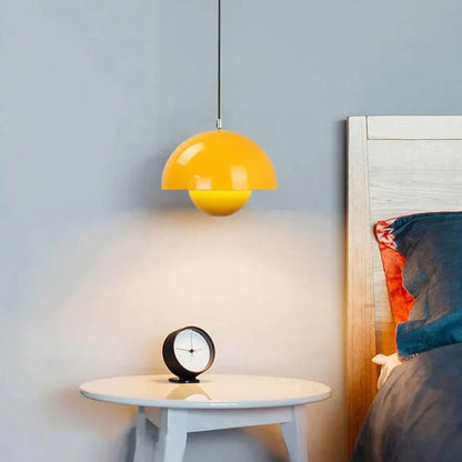 Scandinavian Pendant Light - Matte Black, Semi-Round Shape - view 19