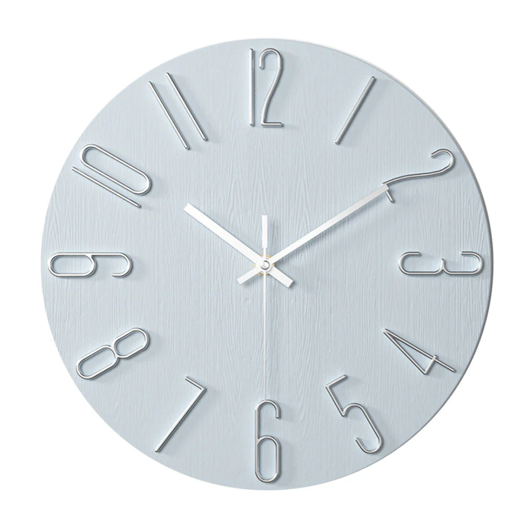 Modern Black Plastic Wall Clock - Minimalist Design for Home Decor – view 6