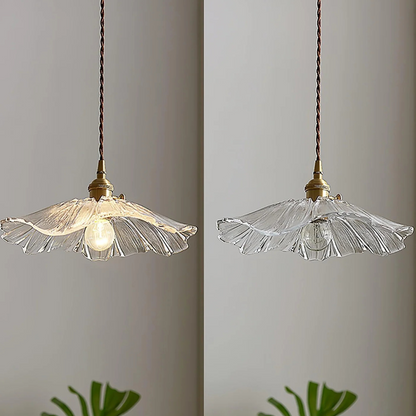 Flower Pendant Lamp in Purple and Amber for Dining Room Decor - view 12