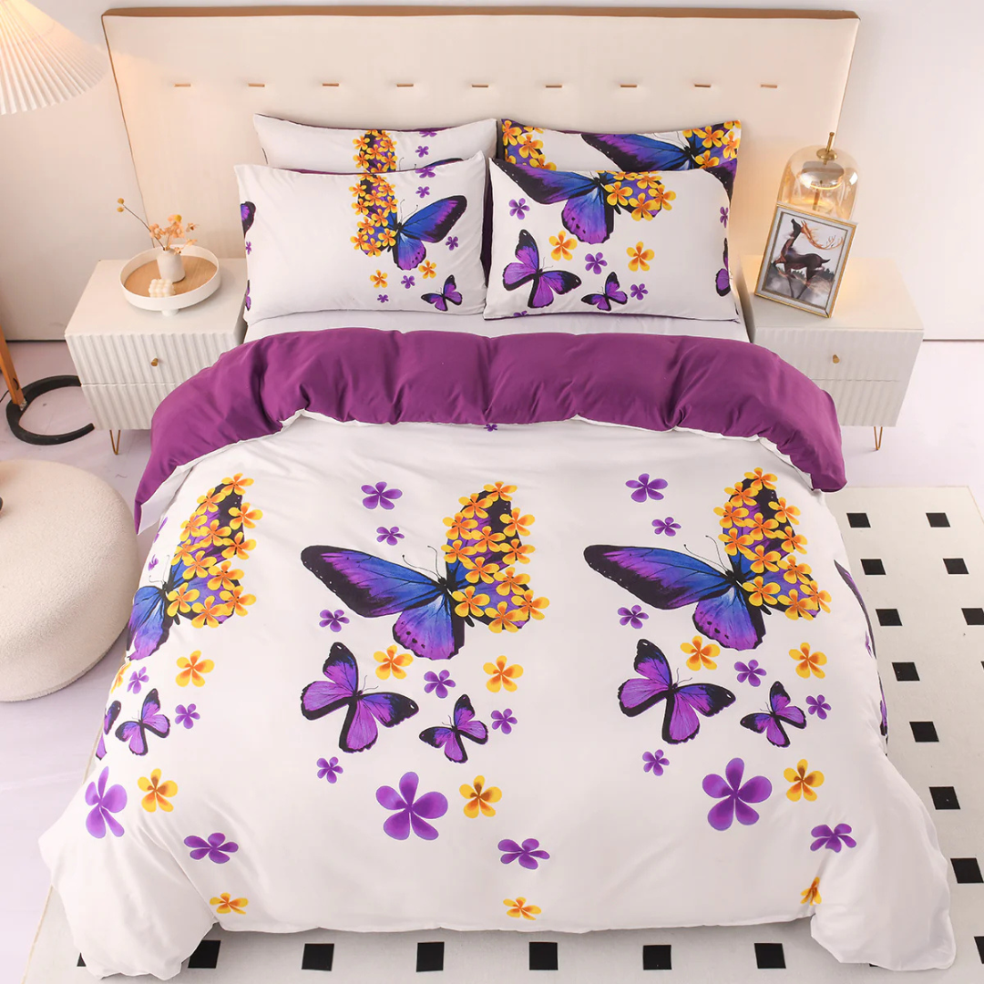 Abstract Pattern Duvet Cover Set in Multiple Colors - view 8