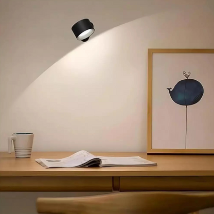 Rechargeable White Cylindrical Wall Lamp with Remote Control - view 8