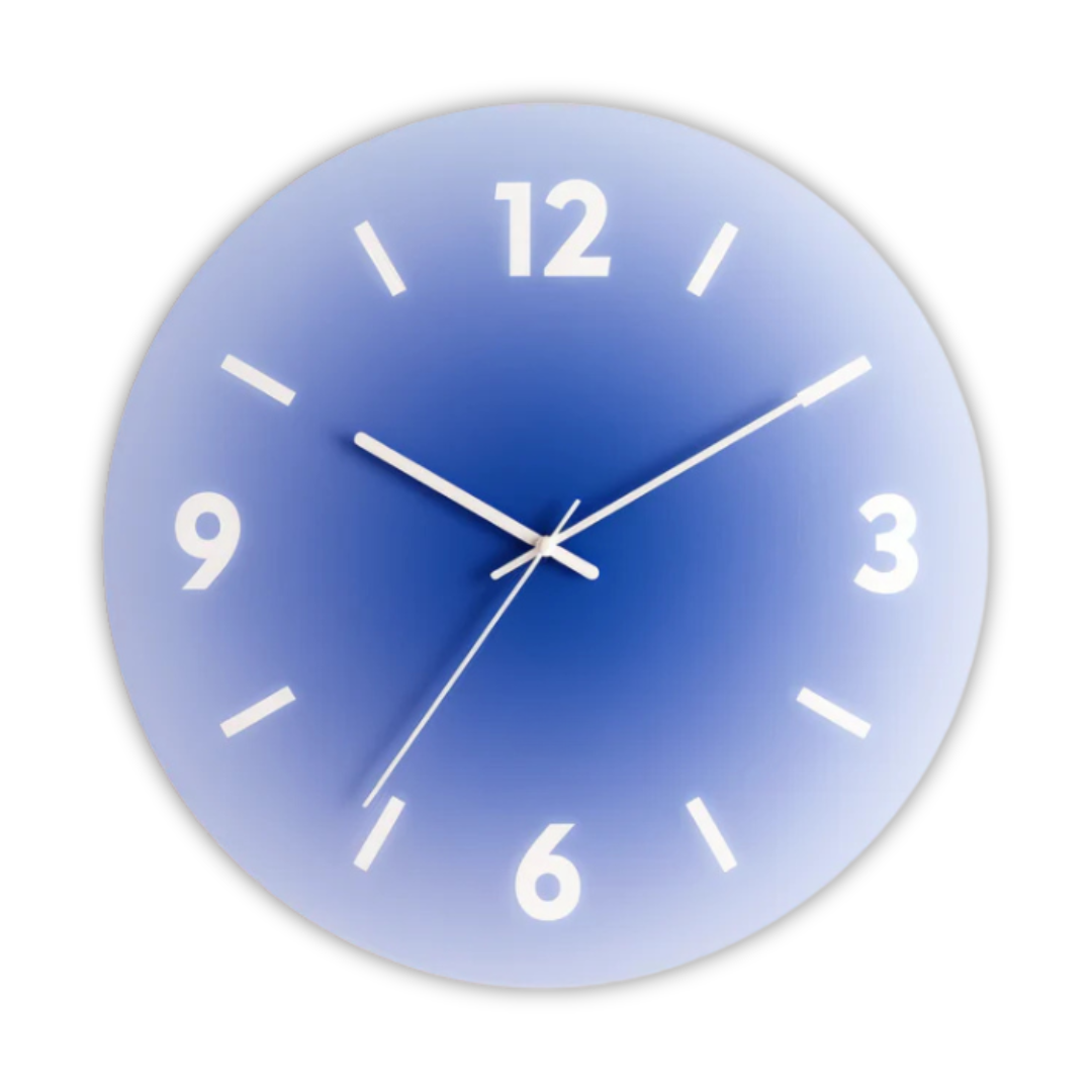Glass Wall Clock – 30 cm, Modern Design for Living Room or Bedroom – view 7