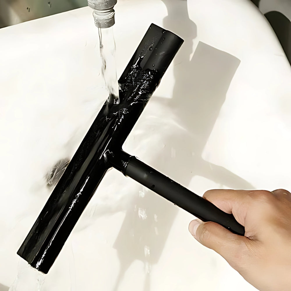 Modern Window and Mirror Cleaner with Slim Black Handle - view 5