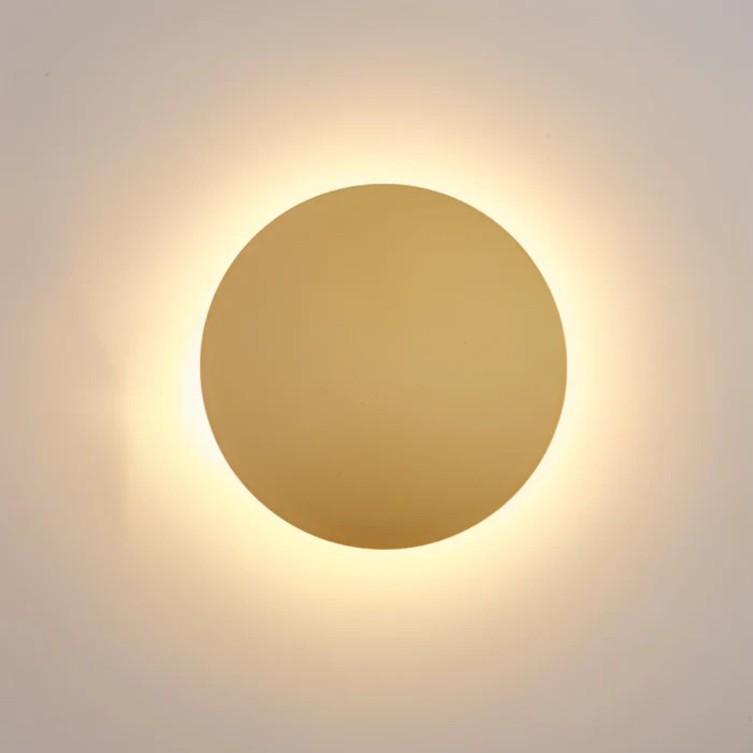 Round LED Wall Lamp in Black, Gold, or White – Modern Lighting - view 6