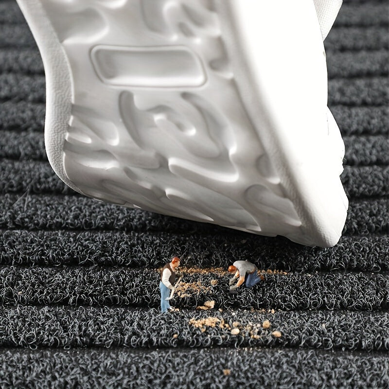 Durable Gray Polypropylene Door Mat for Outdoor Entryways – view 2