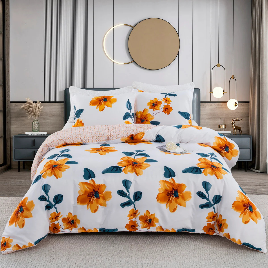 Abstract Pattern Duvet Cover Set in Multiple Colors - view 6