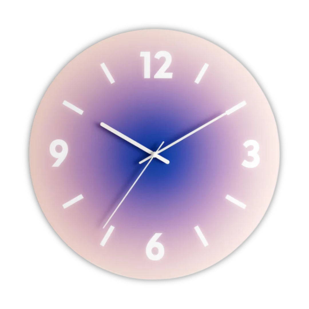 Glass Wall Clock – 30 cm, Modern Design for Living Room or Bedroom – view 8