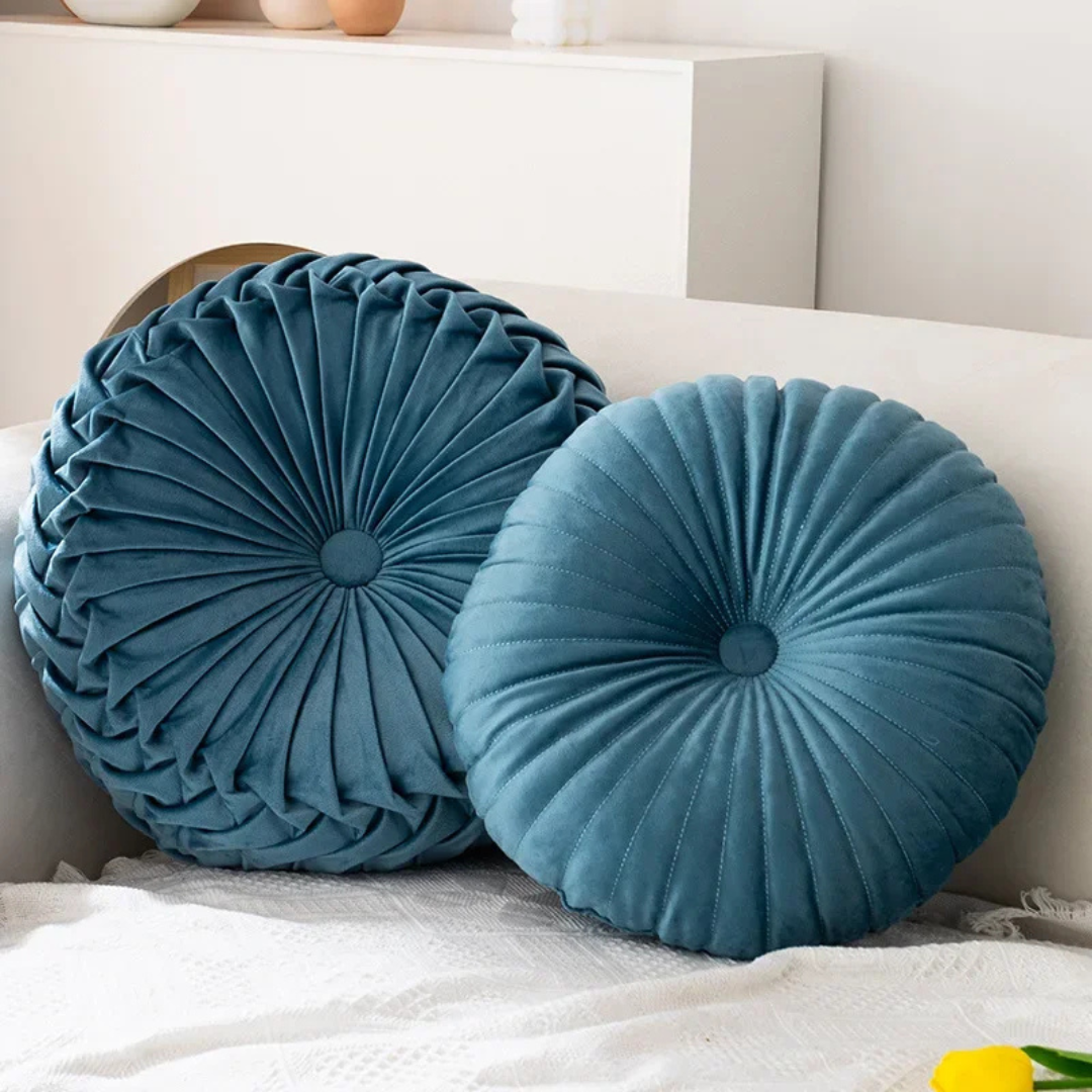 Fluffy Cream Polyester Decorative Cushion for Living Room or Bedroom – view 3