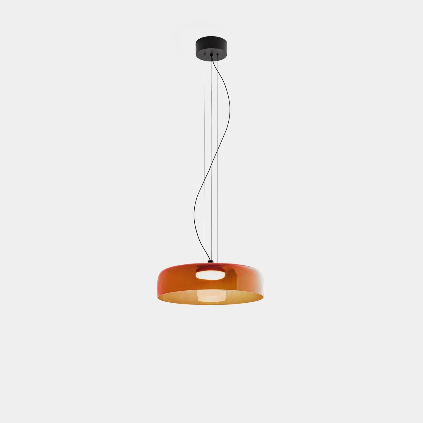 Layered Pendant Light – Modern Design in Orange, Green, Gray - view 23