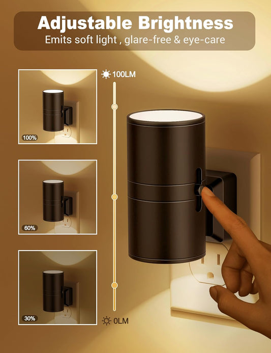 Dimmable LED Night Light with Twilight Sensor – White - view 2