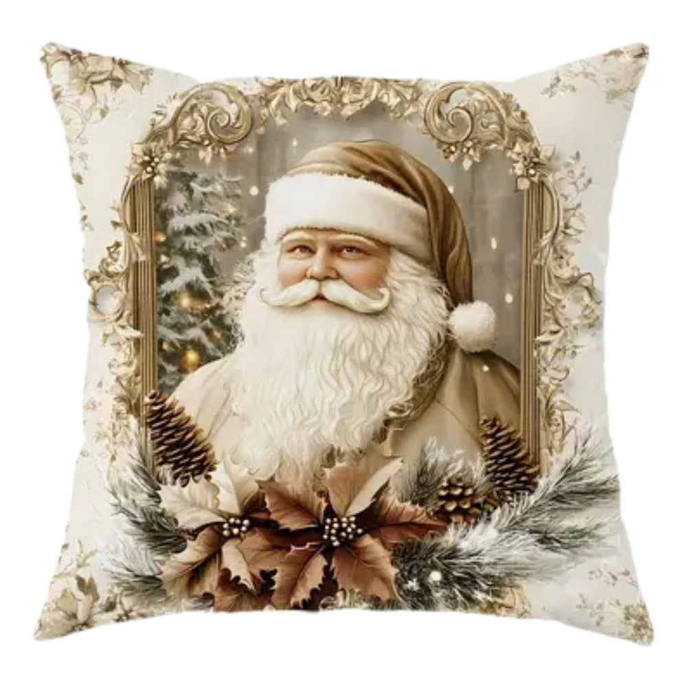 Jule Golden Velvet Cushion Cover with Vintage Design for Home Decor – view 2