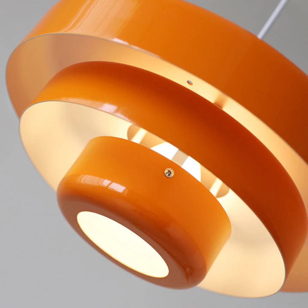 Layered Pendant Lamp in Green, Orange, or White for Dining Room - view 7
