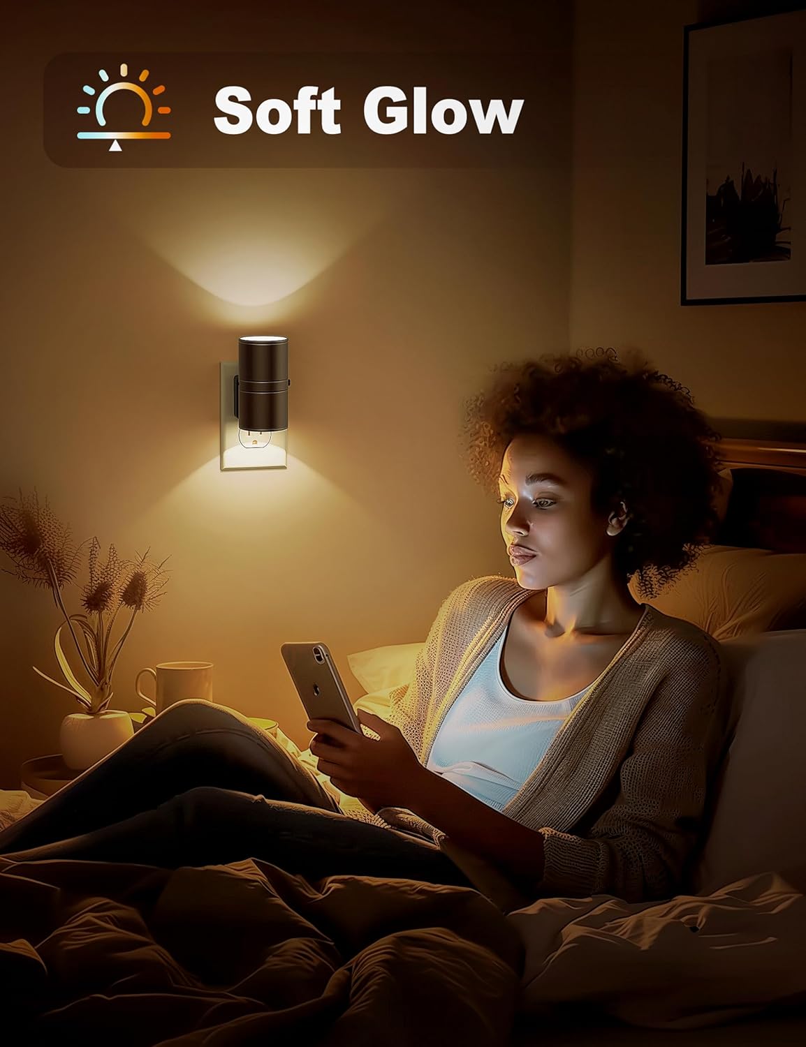 Dimmable LED Night Light with Twilight Sensor – White - view 6