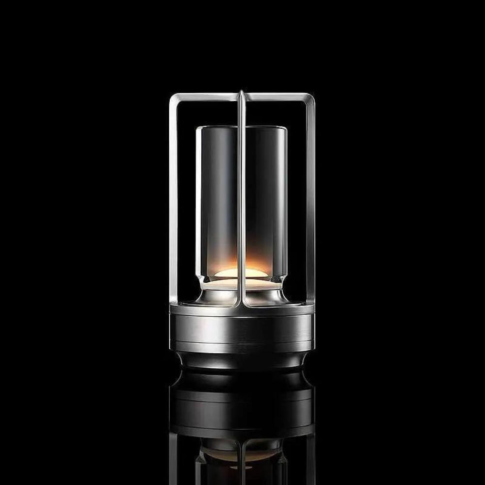 Wireless Table Lamp – Black Minimalist Design, Indoor and Outdoor - view 2
