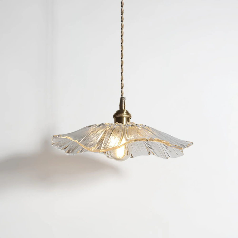 Flower Pendant Lamp in Purple and Amber for Dining Room Decor - view 15
