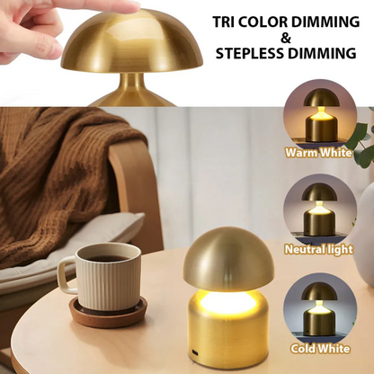 Rechargeable Retro Mushroom Table Lamp – Dimmable Touch Control - view 7