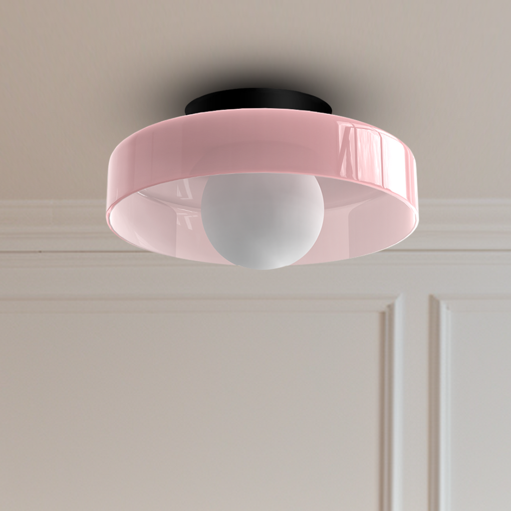 Dimmable Glass LED Ceiling Lamp for Living Room, Bedroom, Office
