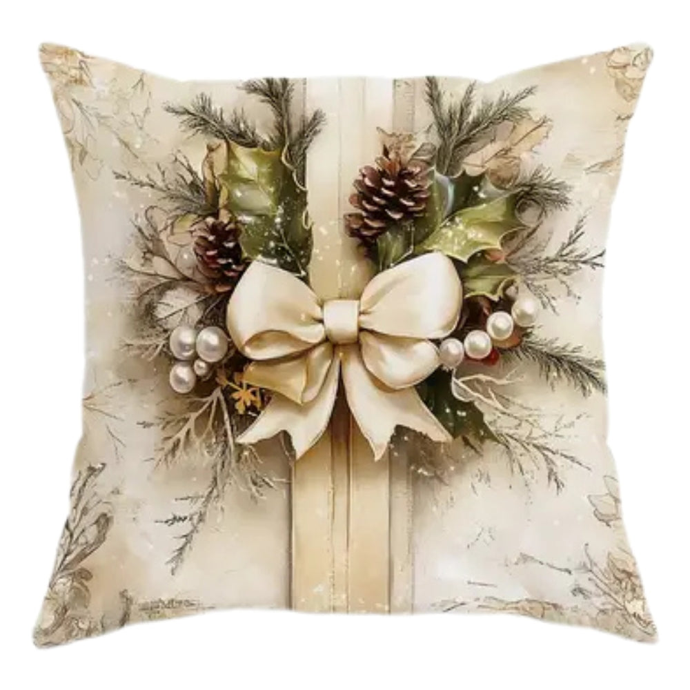 Jule Golden Velvet Cushion Cover with Vintage Design for Home Decor – view 4
