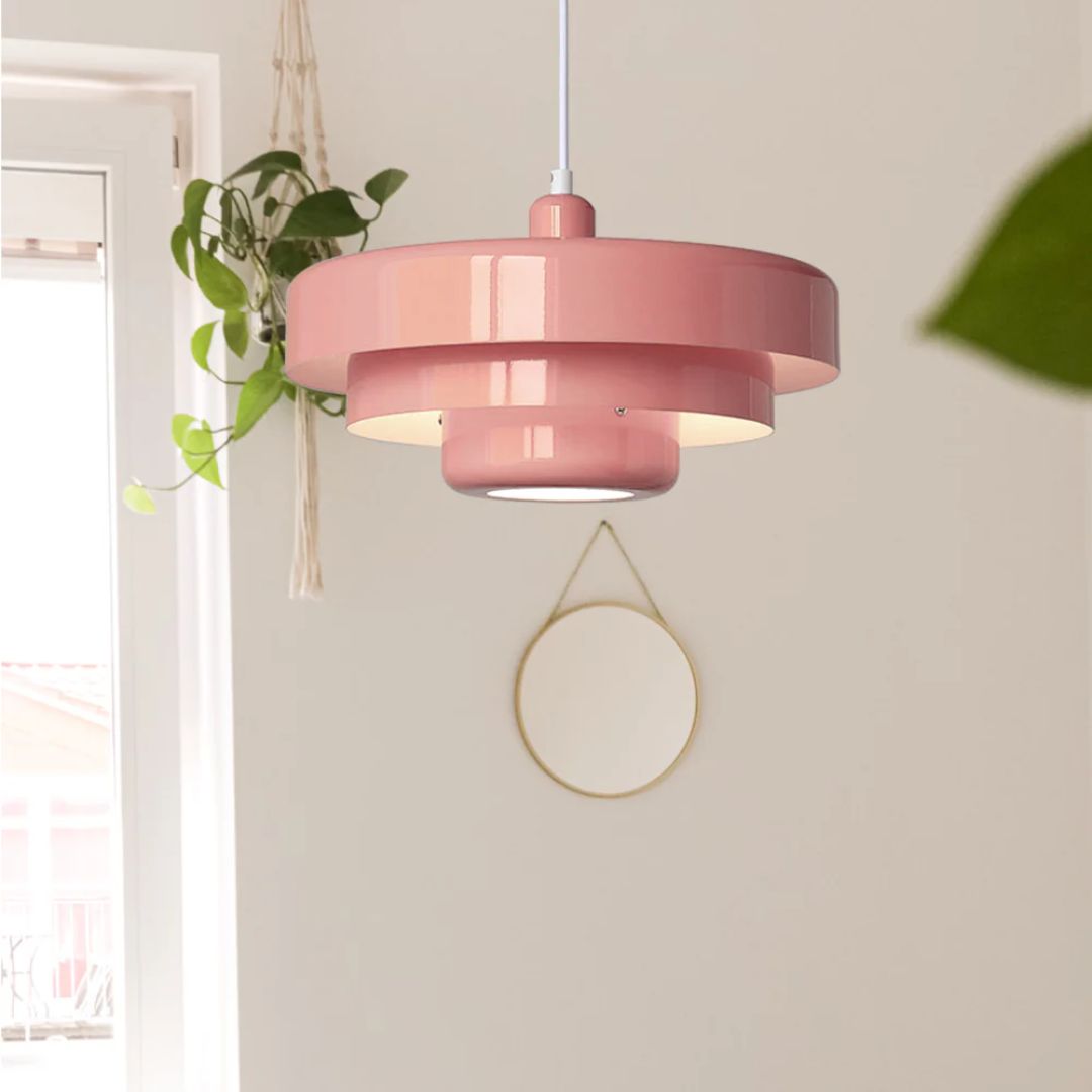 Layered Pendant Lamp in Green, Orange, or White for Dining Room - view 34
