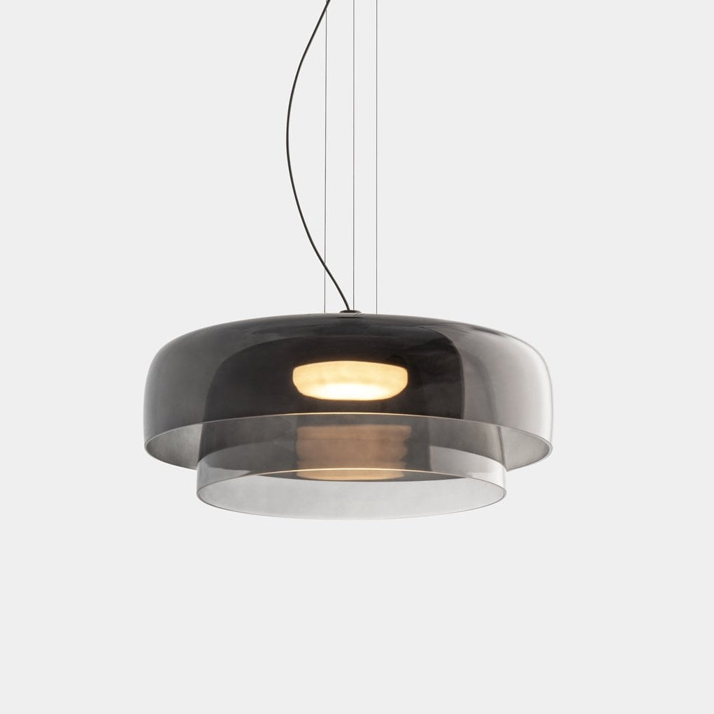 Layered Pendant Light – Modern Design in Orange, Green, Gray - view 15