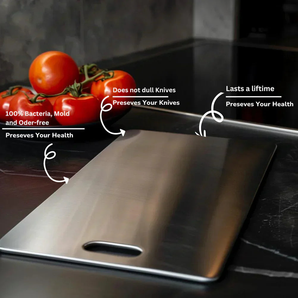 Silver Antibacterial Cutting Board, Knife-Friendly Design - view 5