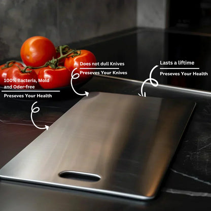 Silver Antibacterial Cutting Board, Knife-Friendly Design - view 5