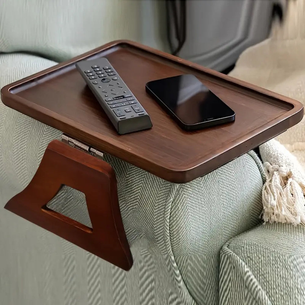 Adjustable Clip-On Armrest Table for Snacks and Laptop - view 3