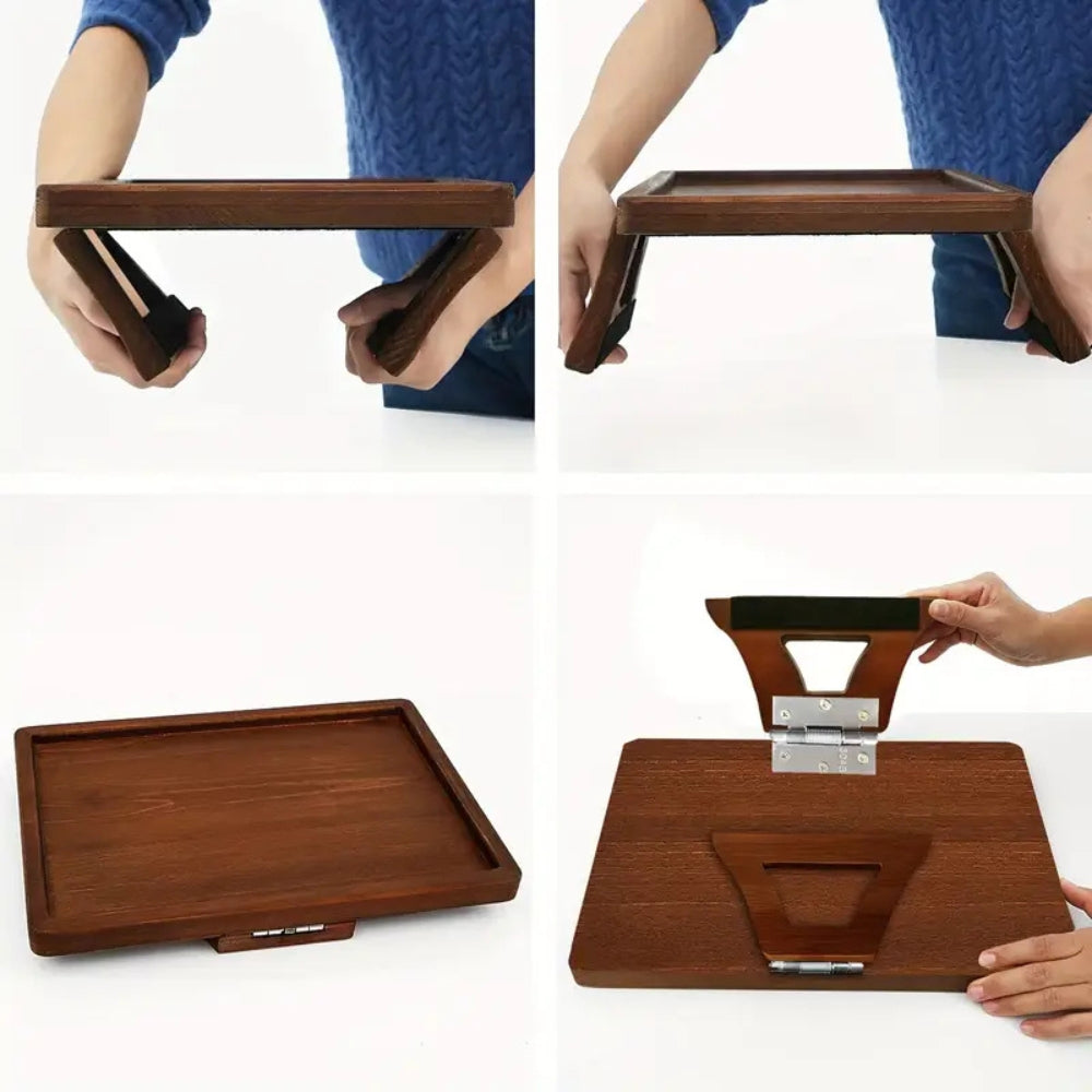 Adjustable Clip-On Armrest Table for Snacks and Laptop - view 8
