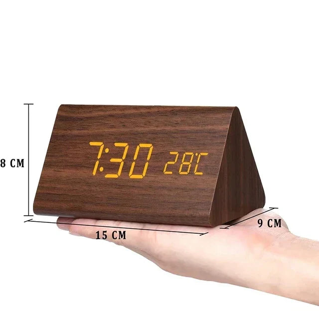 Alarm Clock with LED Display and Voice Control for Modern Decor - view 5