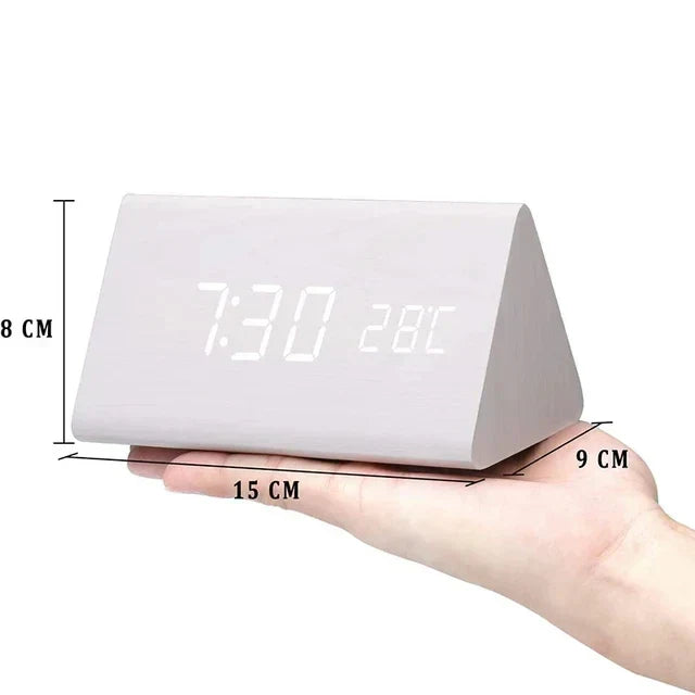 Alarm Clock with LED Display and Voice Control for Modern Decor - view 6