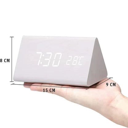 Alarm Clock with LED Display and Voice Control for Modern Decor - view 6