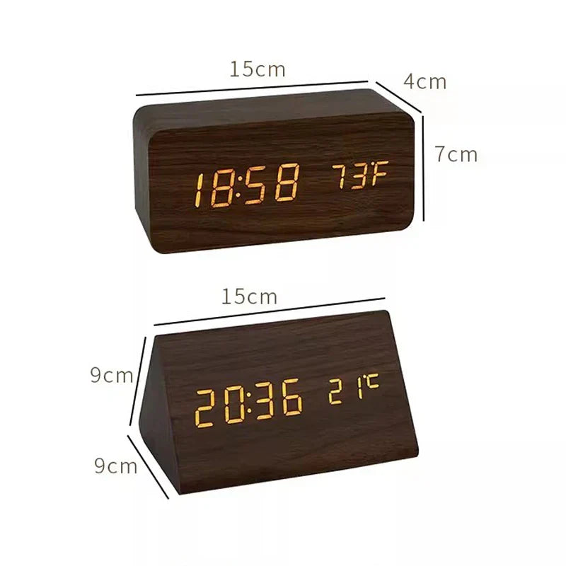 Alarm Clock with LED Display and Voice Control for Modern Decor - view 8