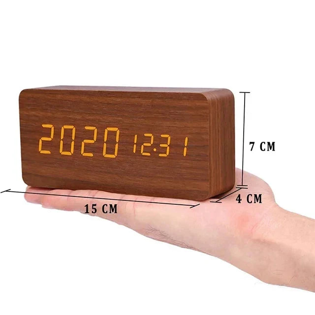 Alarm Clock with LED Display and Voice Control for Modern Decor - view 10