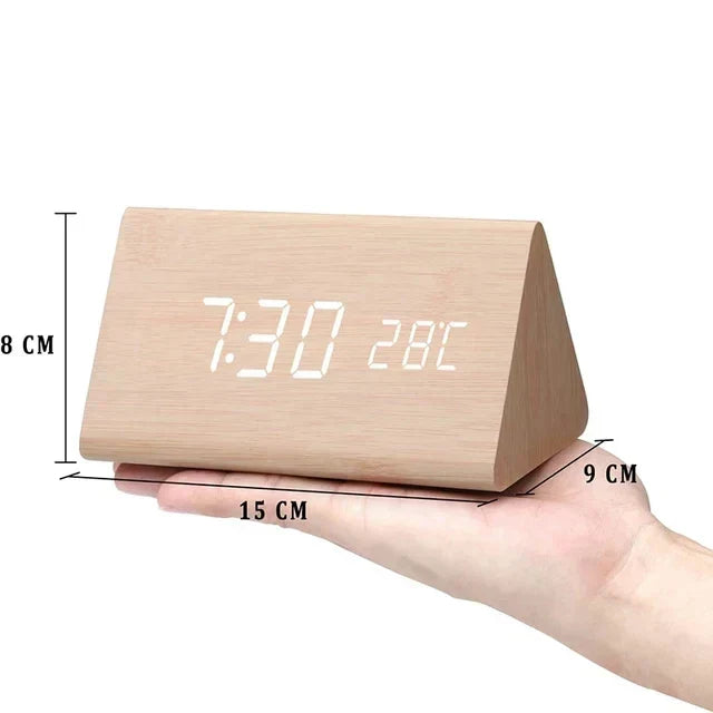 Alarm Clock with LED Display and Voice Control for Modern Decor - view 7