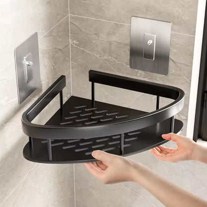 Bathroom Wall Shelf with Removable Hook - No-Drill Mounting - view 5