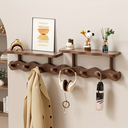 Wall-Mounted Coat Rack with 8 Shelves for Modern Spaces - view 4