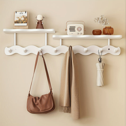 Wall-Mounted Coat Rack with 8 Shelves for Modern Spaces - view 2