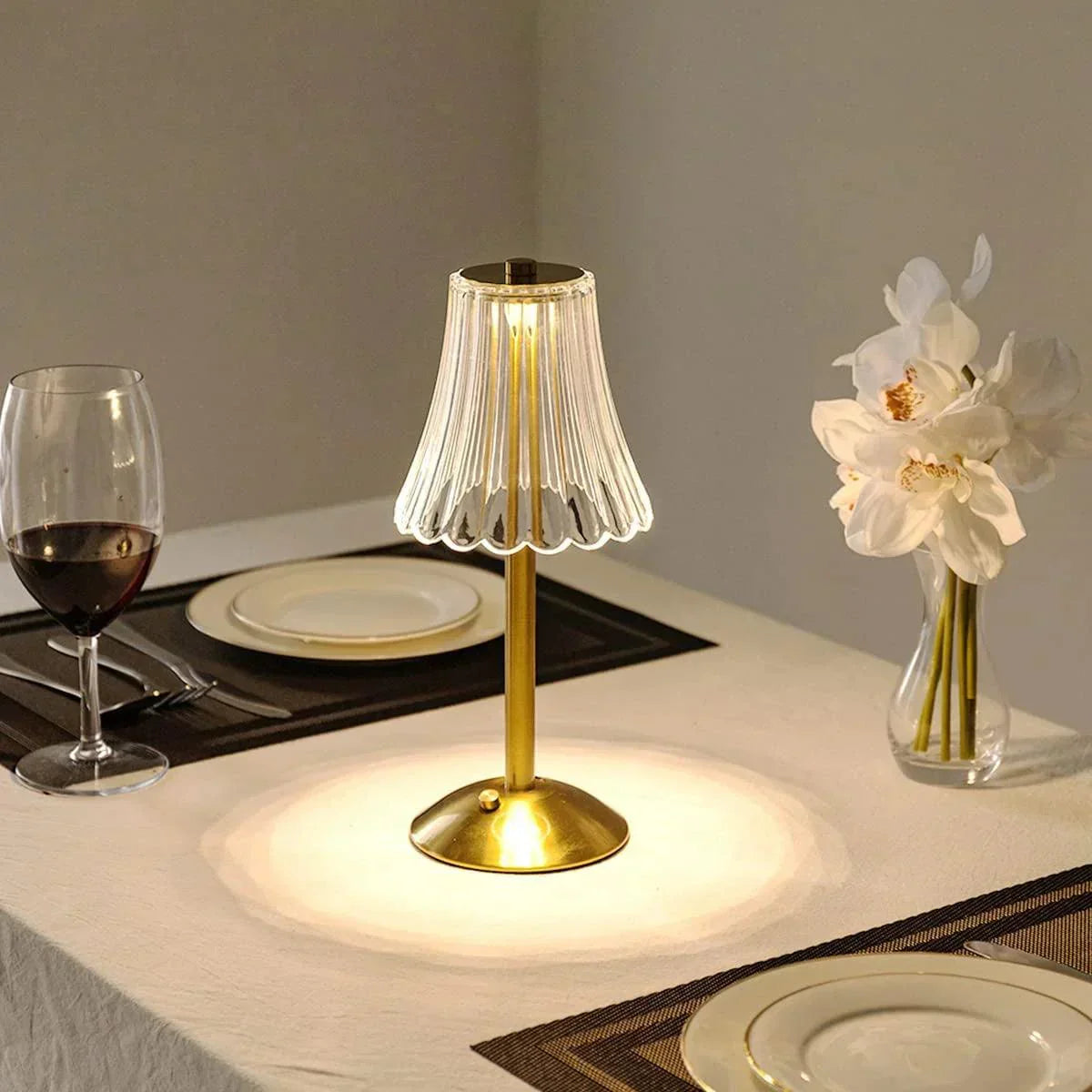 Trådlampe – Vintage Design med Genopladelig LED og Touchbetjening til Stue eller Soveværelse – view 5